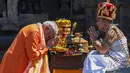Perdana Menteri India Narendra Modi saat mengunjungi Candi Prambanan di Sleman, Yogyakarta, Rabu, 8 Juli 2026. (AFP/ Biro Informasi Pers India)