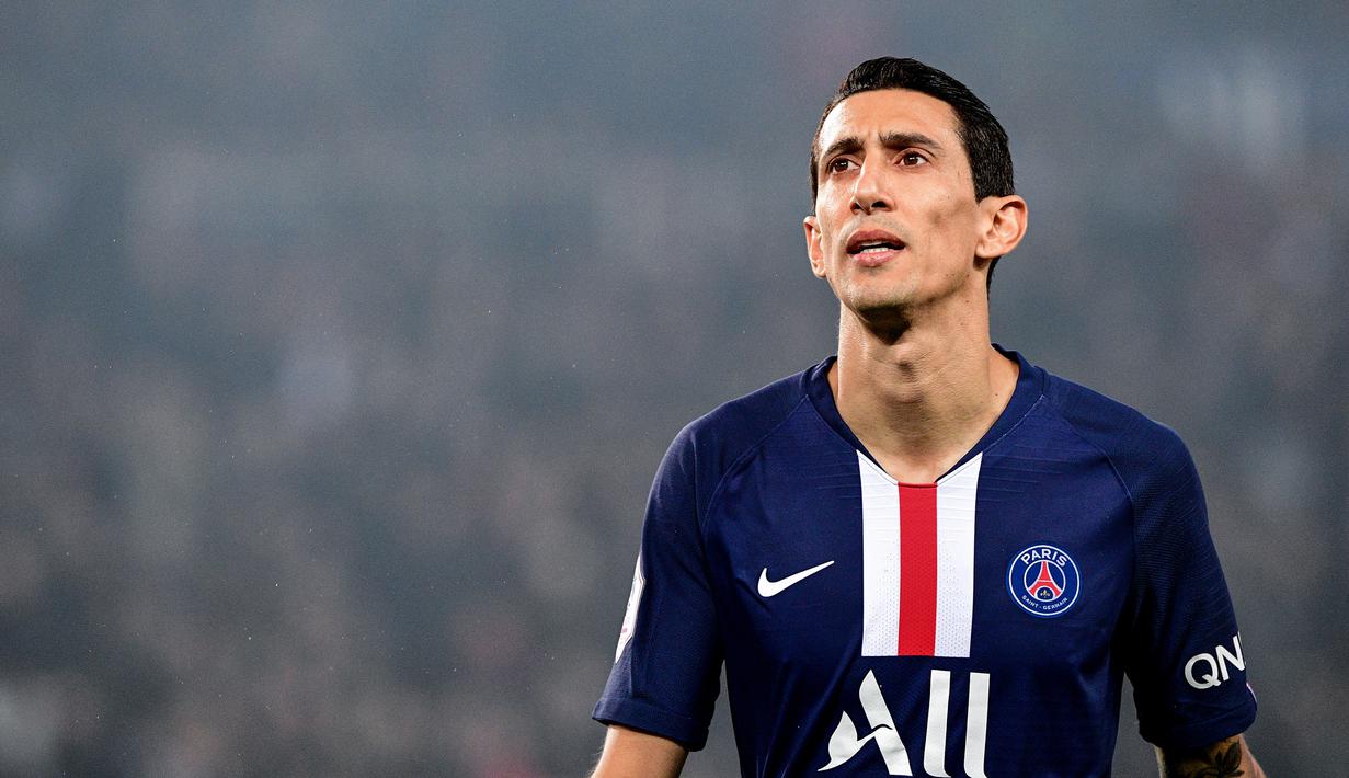 4. Angel Di Maria (PSG) -  Keberhasilan striker PSG dalam mencetak gol tak lepas dari sosok Angel Di Maria. Hingga saat ini, pemain asal Argentina ini sudah menyumbang 14 assist dari 26 penampilannya bersama PSG. (AFP/Martin Bureau)