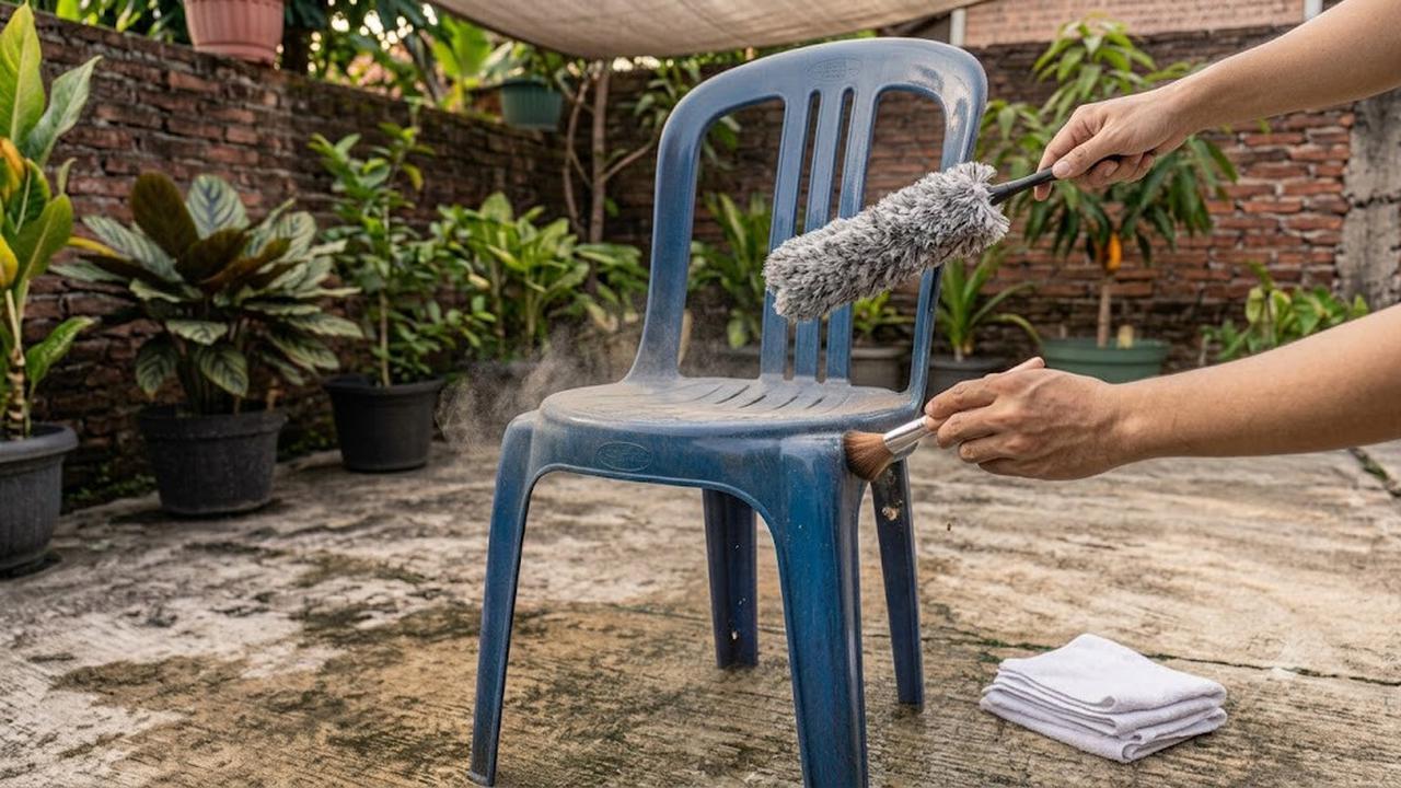 Cara Membersihkan Kursi Plastik Kusam