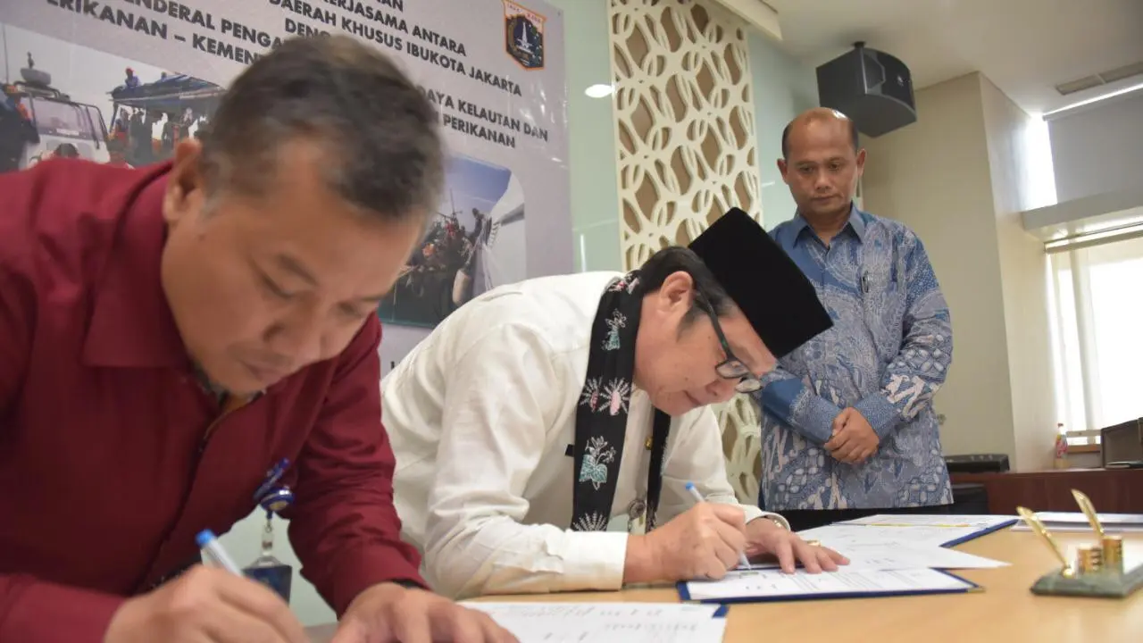 Kerja sama Ditjen Pengawasan Sumberdaya Kelautan dan Perikanan Kementerian Kelautan dan Perikanan (PSDKP-KKP) dengan Pemprov DKI.