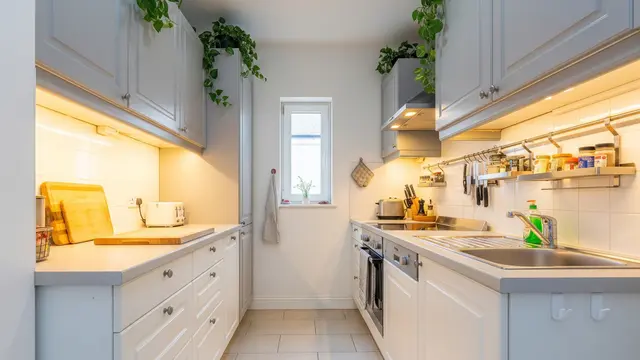 Inspirasi Dapur Hidup di Lahan Terbatas; Dapur Galley (Dua Sisi Berhadapan) untuk Ruang Memanjang
