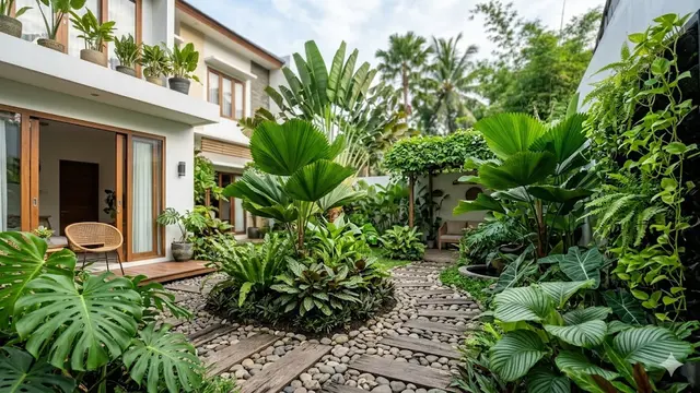 Desain Taman Belakang Rumah 7x12 Sempit tapi Estetik