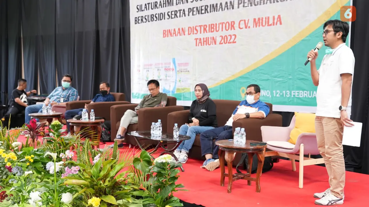 Sosialisasi penyaluran pupuk bersubsidi (Liputan6.com/Fauzan)