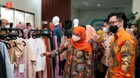 Pembukaan Kampus UMKM Shopee Malang yang dihadiri Gubernur Jawa Timur, Khofifah Indar Parawansa. (Dok: Shopee Indonesia)