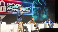 acara National Cybersecurity Connect (NCC) 2022 yang membahas topik terkait keamanan siber nasional. (Istimewa)