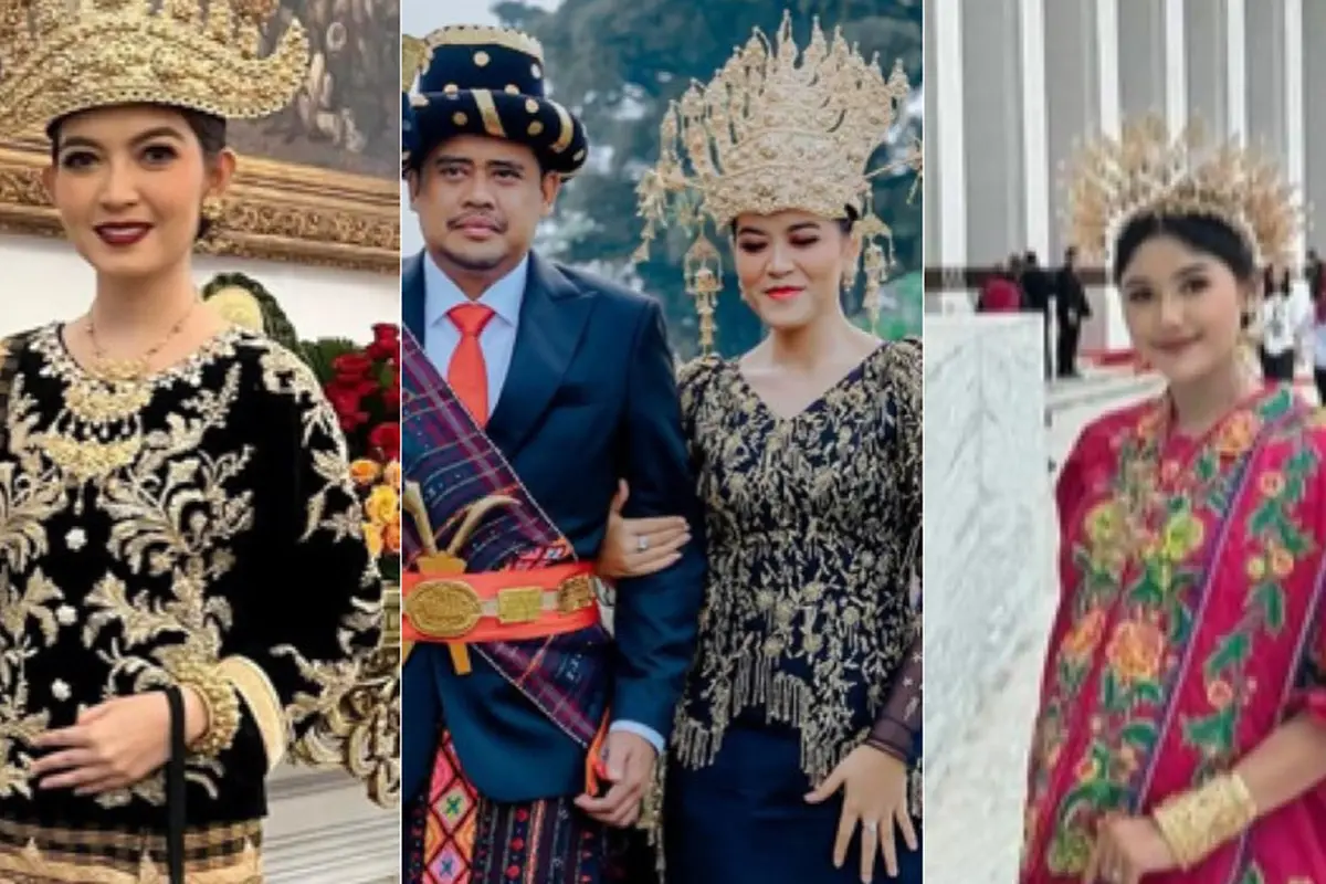 Gaya Keluarga Jokowi Istri, Putrinya Kahiyang Ayu, Menantu Selvi Ananda-Erina Gudono Kenakan Baju Adat saat Upacara Hari Kemerdekaan