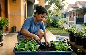 9 Cara Menanam Sawi Hijau dalam Wadah Dangkal di Teras, Tak Perlu Lahan Luas