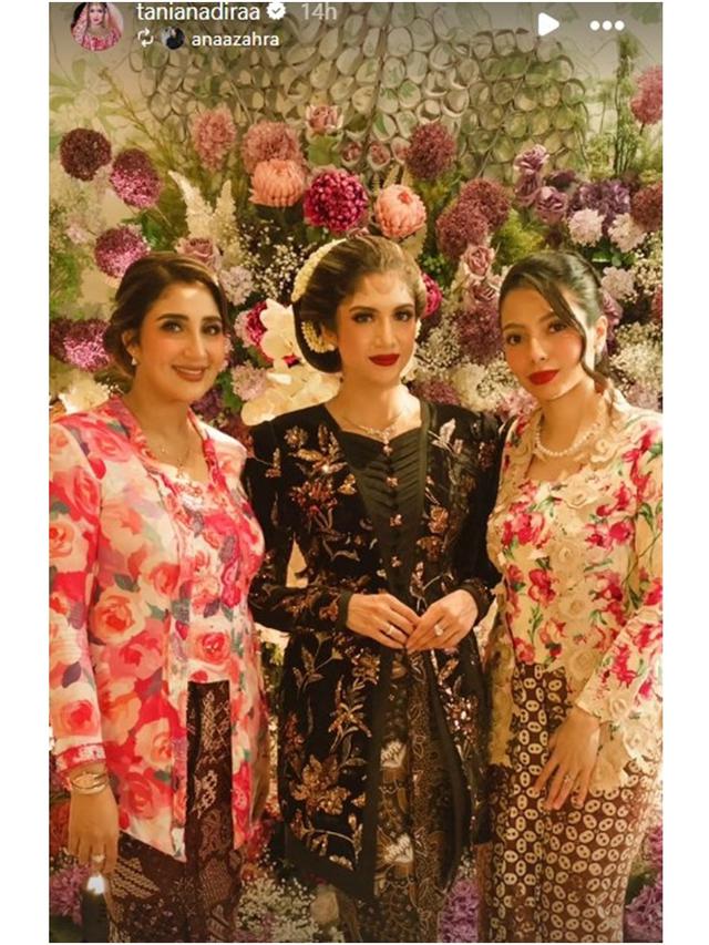 6 Potret Tania Nadira di Pengajian & Siraman Adik Ipar, Pakai Gamis dan Kebaya