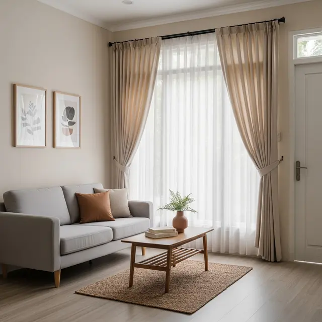 9 Model Gorden untuk Ruang Tamu Minimalis, Ciptakan Kesan Lapang dan Elegan