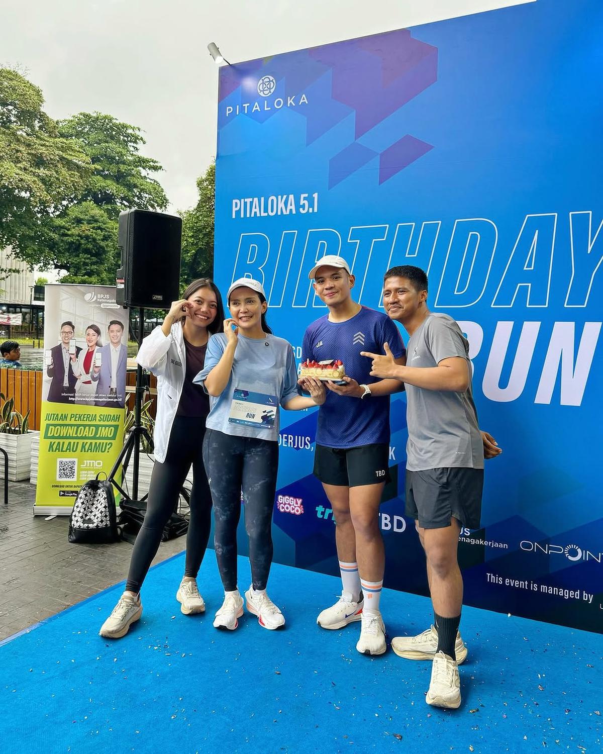 Rieke 'Oneng' Gelar Birthday Run di GBK '51 Tahun