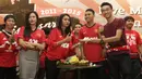 Acara nonton bersama MU melawan City itu juga bertepatan dengan hari jadi Simpatisan United yang keempat. (Bola.com/Vitalis Yogi Trisna)