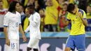 Timnas Ekuador berhasil menjaga harapan lolos ke fase 16 besar Piala Dunia 2014 usai membungkam Honduras 2-1 di Stadion Baixada, Curitiba, Brasil, (21/6/2014). (REUTERS/Henry Romero)