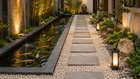6 Kombinasi Taman Kering dan Kolam Ikan Dangkal Minimalis, Solusi Estetik untuk Hunian Modern