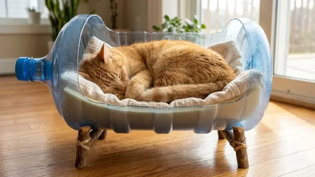 Tempat Tidur Kucing Dari Galon