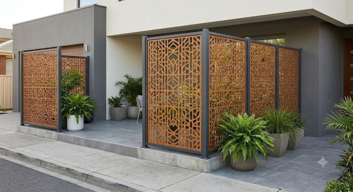 Kisi-Kisi Aluminium Bermotif Modern (AI Generated)