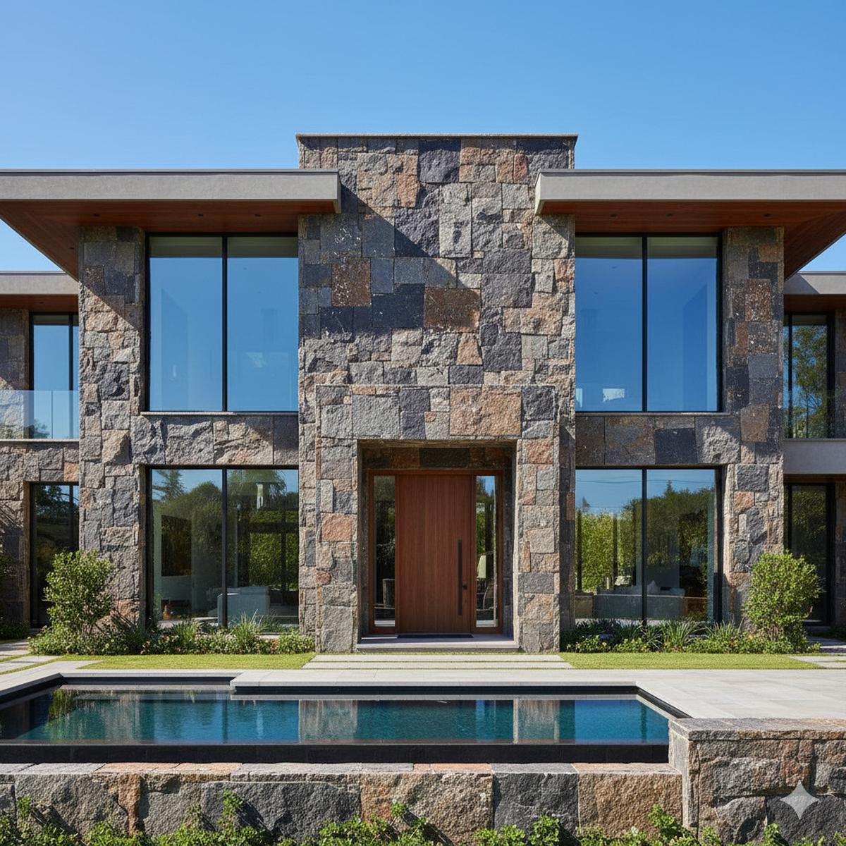 Model Fasad Batu Alam Granite