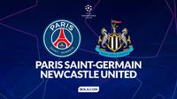 Cover prediksi PSG Vs Newcastle United - Champions League. (Bola.com/Gregah Nurikhsani)
