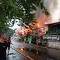 Kebakaran melanda kawasan Manggarai, Jakarta Selatan. (Merdeka.com)