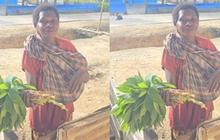 Potret Miris Mama Papua Sambil Gendong Bayi Bawa Daun Ubi Buat Ditukar dengan Garam, Mau Masak tapi Tak Ada Apa-Apa di Rumah