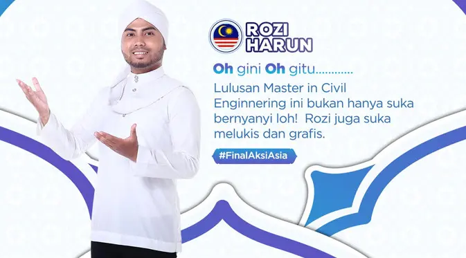 Rozi Harun finalis AKSI Asia 2017