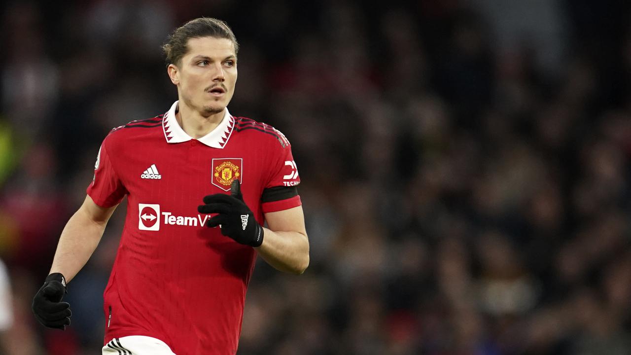 Foto: Aksi Debut Marcel Sabitzer Bareng MU, Bantu Setan Merah Kantongi Tiga Poin dengan 10 Pemain di Liga Inggris