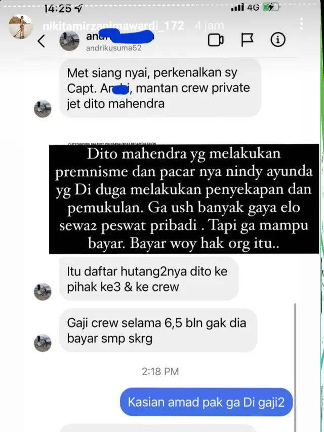 Unggahan Nikita Mirzani. (Foto: Dok. Instagram @nikitamirzanimawardi_172)