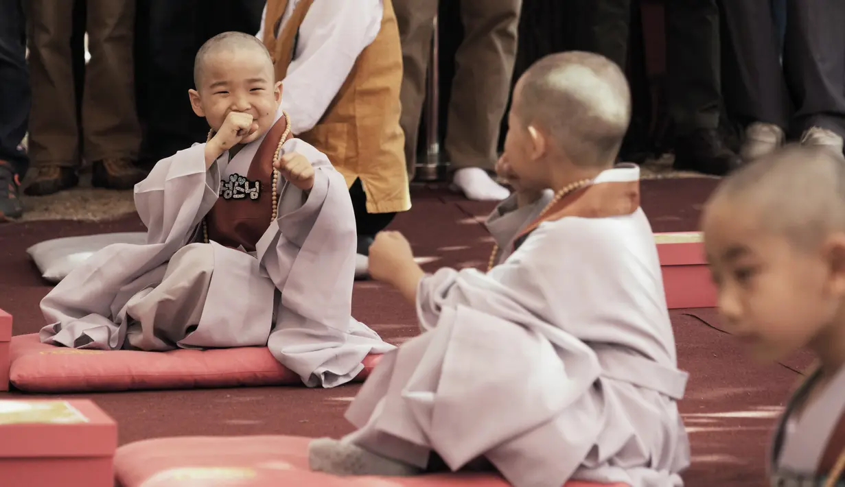 Ulang tahun kelahiran Buddha jatuh pada 27 Mei 2023.  (AP Photo/Ahn Young-joon)