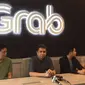 Kedua dari kiri : Ridzki Kramadibrata, Managing Director Grab Indonesia. (Liputan6.com/ Jeko Iqbal Reza)