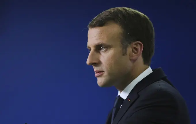 Presiden Prancis Emmanuel Macron (AP Photo/Kamran Jebreili)