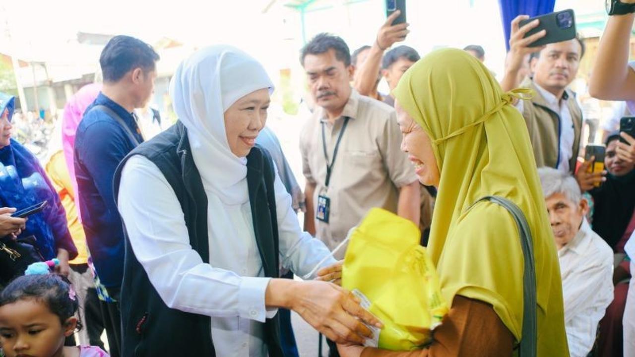Khofifah Gelar Pasar Murah Idul Fitri, Jaga Stabilitas Harga dan Daya Beli Warga