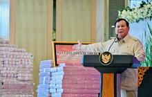 VIDEO: Kado Satu Tahun Prabowo, Pamer Gunungan Duit Korupsi Rp13,2 T Kembali ke Negara