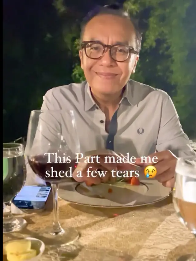 Momen Dinner Ari Lasso dan Dearly Joshua di Bali (Foto: Instagram @dearlyjoshua)