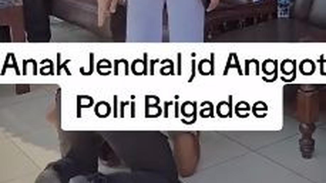"Anak jenderal jadi anggota Polri," demikian dikutip dari keterangan unggahan.