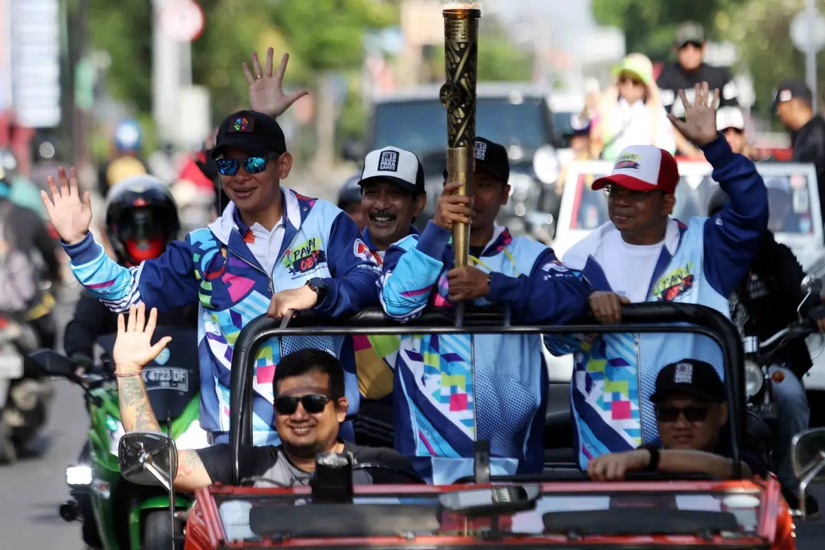 Asian Para Games 2018, Pawai obor, Denpasar