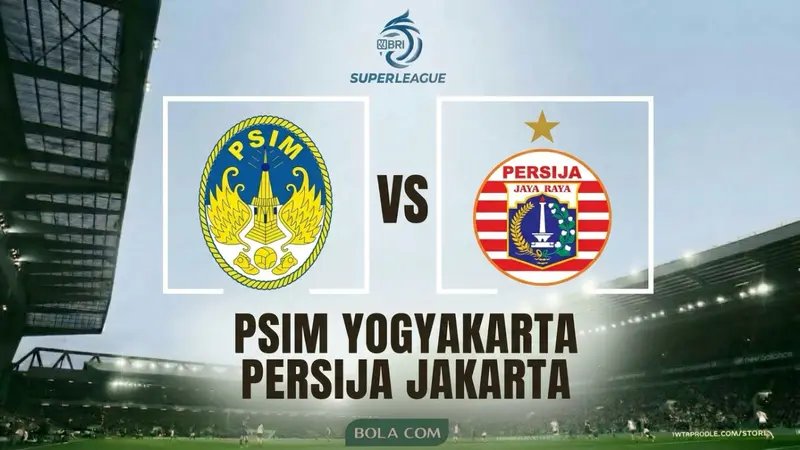 Ilustrasi PSIM Yogyakarta Vs Persija Jakarta