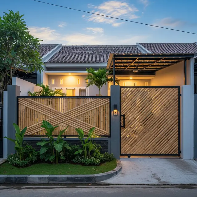 9 Model Pagar Bambu Natural Aesthetic untuk Halaman Rumah, Bikin Hunian Asri