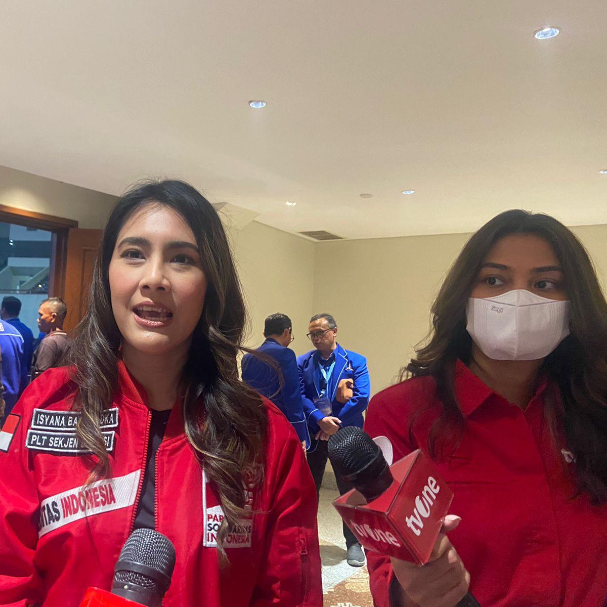 Plt Sekjen Partai Solidaritas Indonesia (PSI) Isyana Bagoes Oka (Liputan6.com/Muhammad Radityo Priyasmoro)
