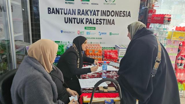 Bantuan terhadap warga Palestina dari penduduk Indonesia yang disalurkan melalui LAZISNU PBNU telah tiba di Gaza pada Senin (8/1/2024) (Istimewa)