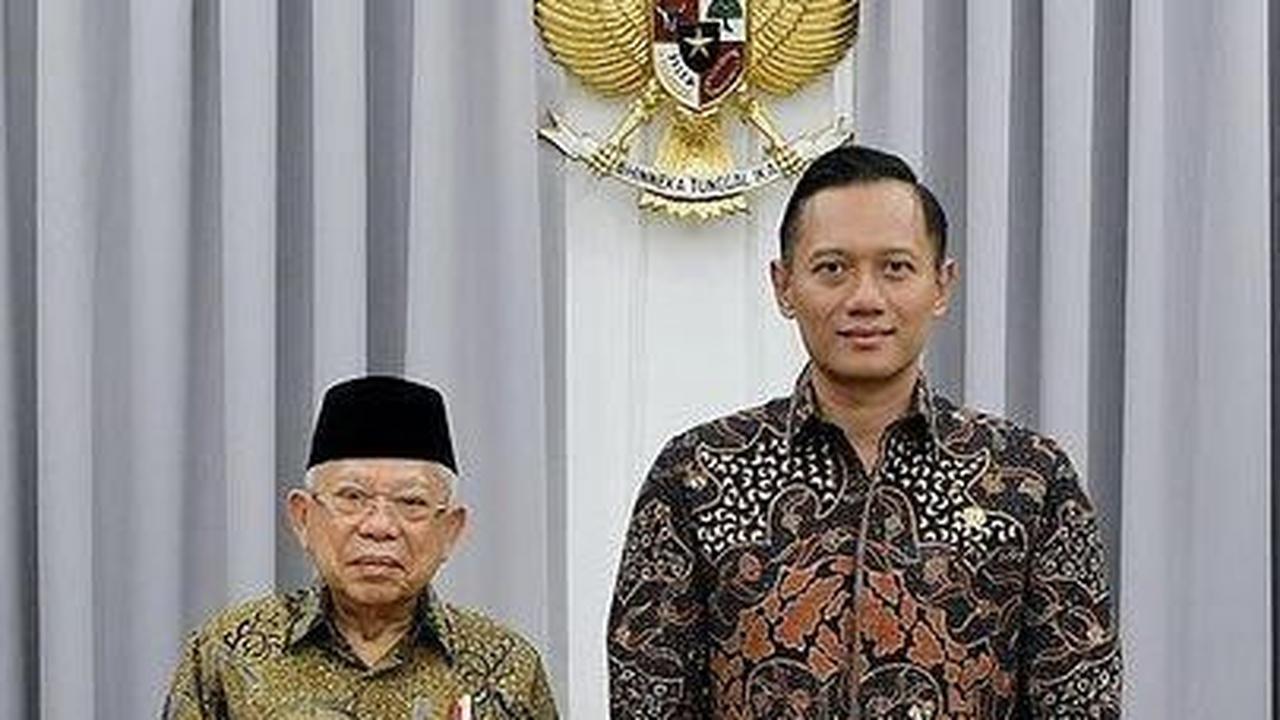 Pesan Khusus Wapres Maruf Amin untuk Menteri AHY yang Janji Berantas Mafia Tanah