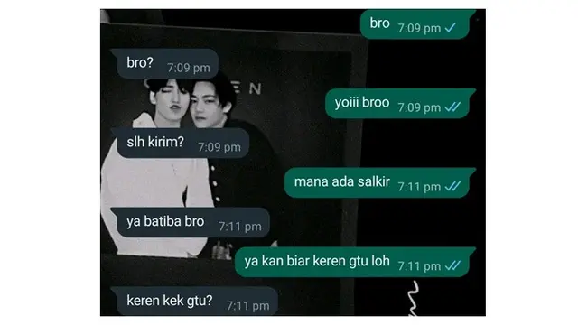 6 Balasan Chat Cowok ketika Pacarnya Panggil Bro Ini Kocak, Langsung Ngambek