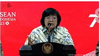 Menteri LHK Siti Nurbaya Ungkap Penyebab Polusi Udara di Jakarta dan Sekitarnya.&nbsp; foto: Youtube&nbsp;Sekretariat Presiden