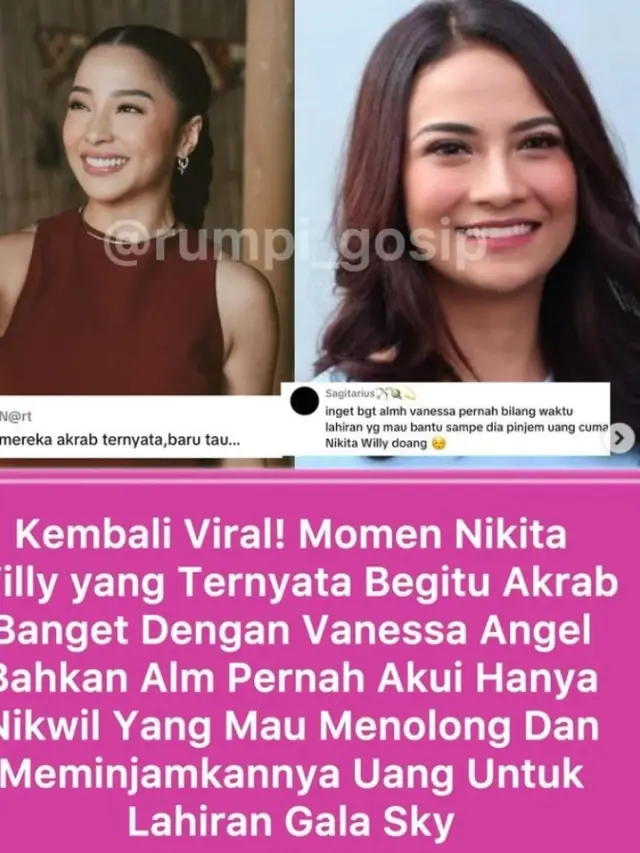 Video Lama Nikita Willy Ngobrol Bareng Vanessa Angel Viral Lagi, Terungkap Fakta Soal Kebaikan Istri Indra Priawan