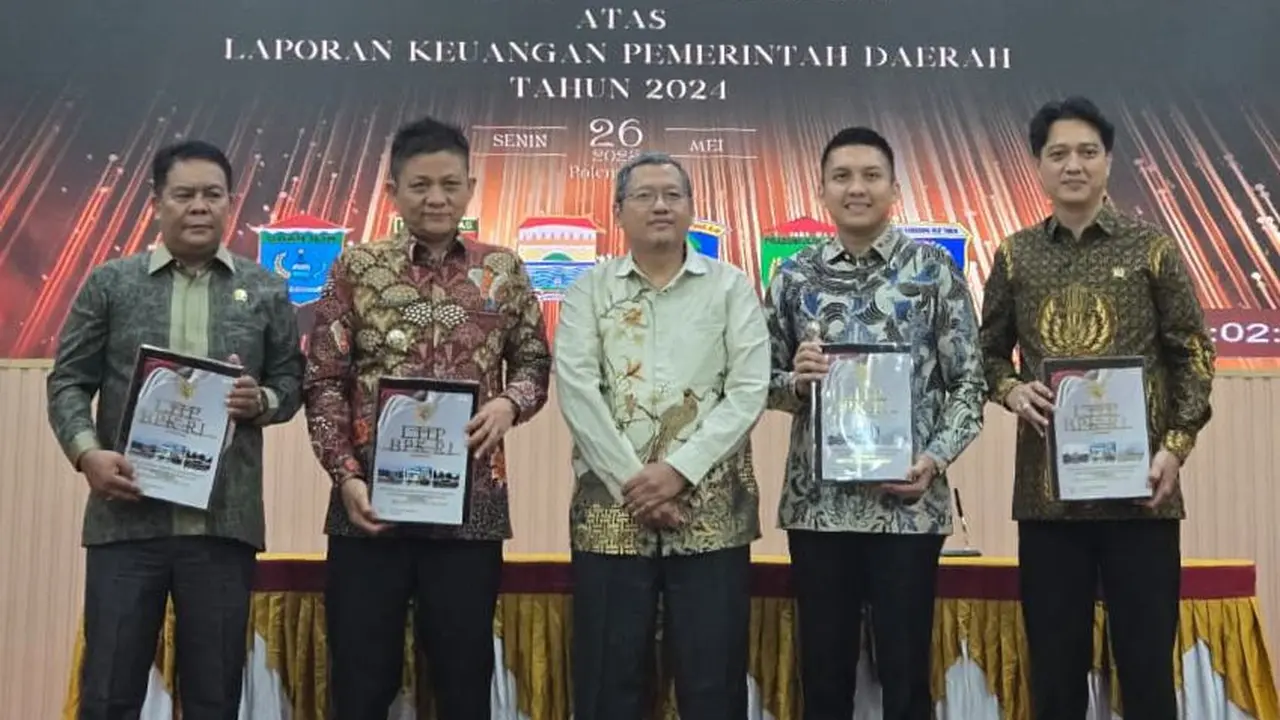 Badan Pemeriksa Keuangan Republik Indonesia (BPK RI) Perwakilan Sumatera Selatan menyampaikan opini Wajar Tanpa Pengecualian (WTP) untuk OKU Timur atas Laporan Keuangan Pemerintah Daerah (LKPD) Tahun Anggaran 2024 (Istimewa)