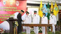 Pemerintah Provinsi Jawa tengah, melantik empat Penjabat (Pj) kepala daerah di Gedung Gradhika Bhakti Praja, pada Minggu malam (22/5/2022).