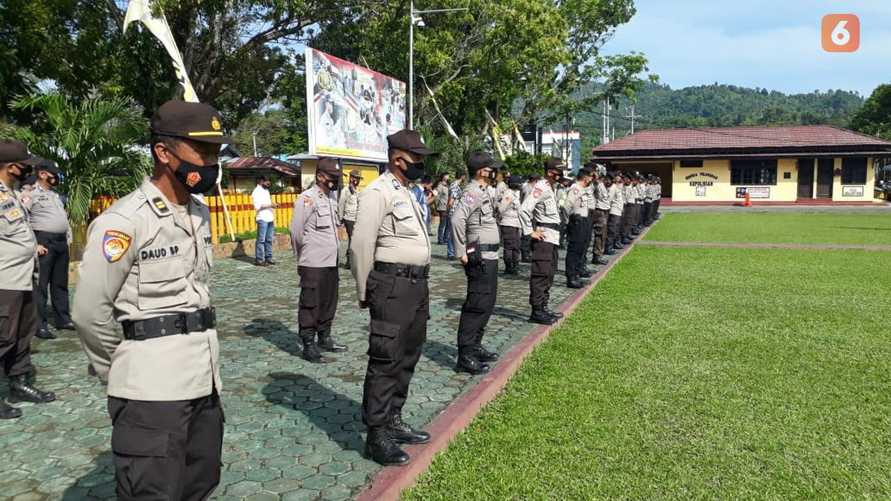 peserta pendidikan bintara Polri tahun 2020 di Sulawesi Tengah