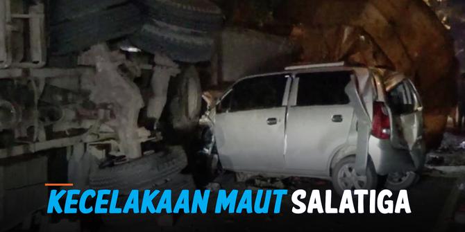 VIDEO: Kecelakaan Maut Salatiga, Libatkan 6 Kendaraan &amp; 1 Polisi Tewas