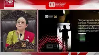Ketua DPR RI Puan Maharani saat Sidang Tahunan MPR RI di Gedung Nusantara, pada Jumat (15/8/2025). (Foto: tangkapan layar/agustina melani)