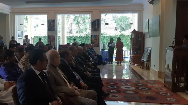 Perayaan Hari Tanah dan Isra Miraj di Kedutaan Palestina di Jakarta (4/4/2019) (Rizki Akbar Hasan / Liputan6.com)