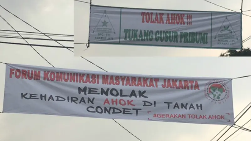 Spanduk Tolak Ahok