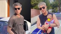 Penampilan baru Rizky Billar usai ubah warna rambut. (Sumber: Instagram/rizkybillar/lestykejora)